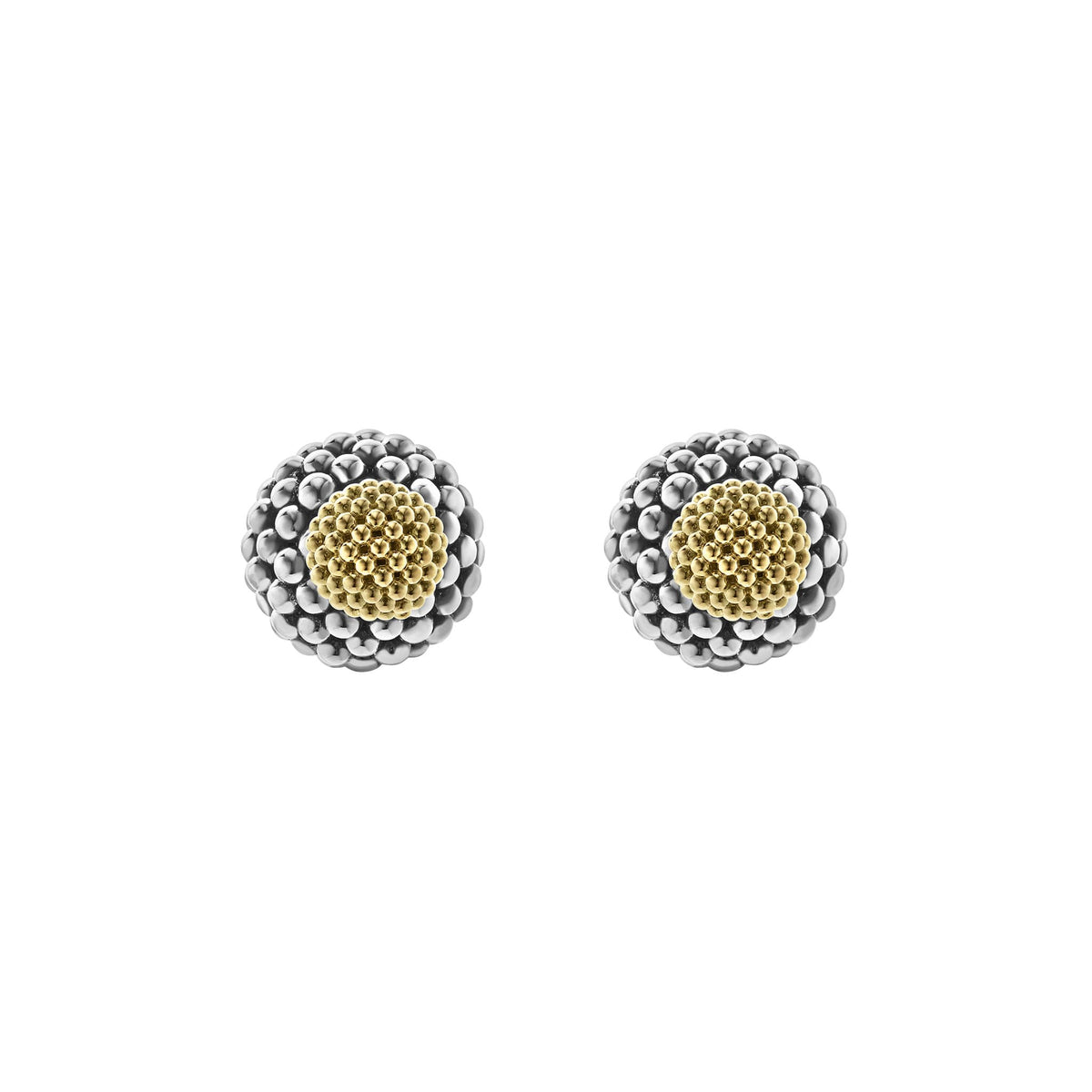 Pearl Front-Back Earrings, Signature Caviar