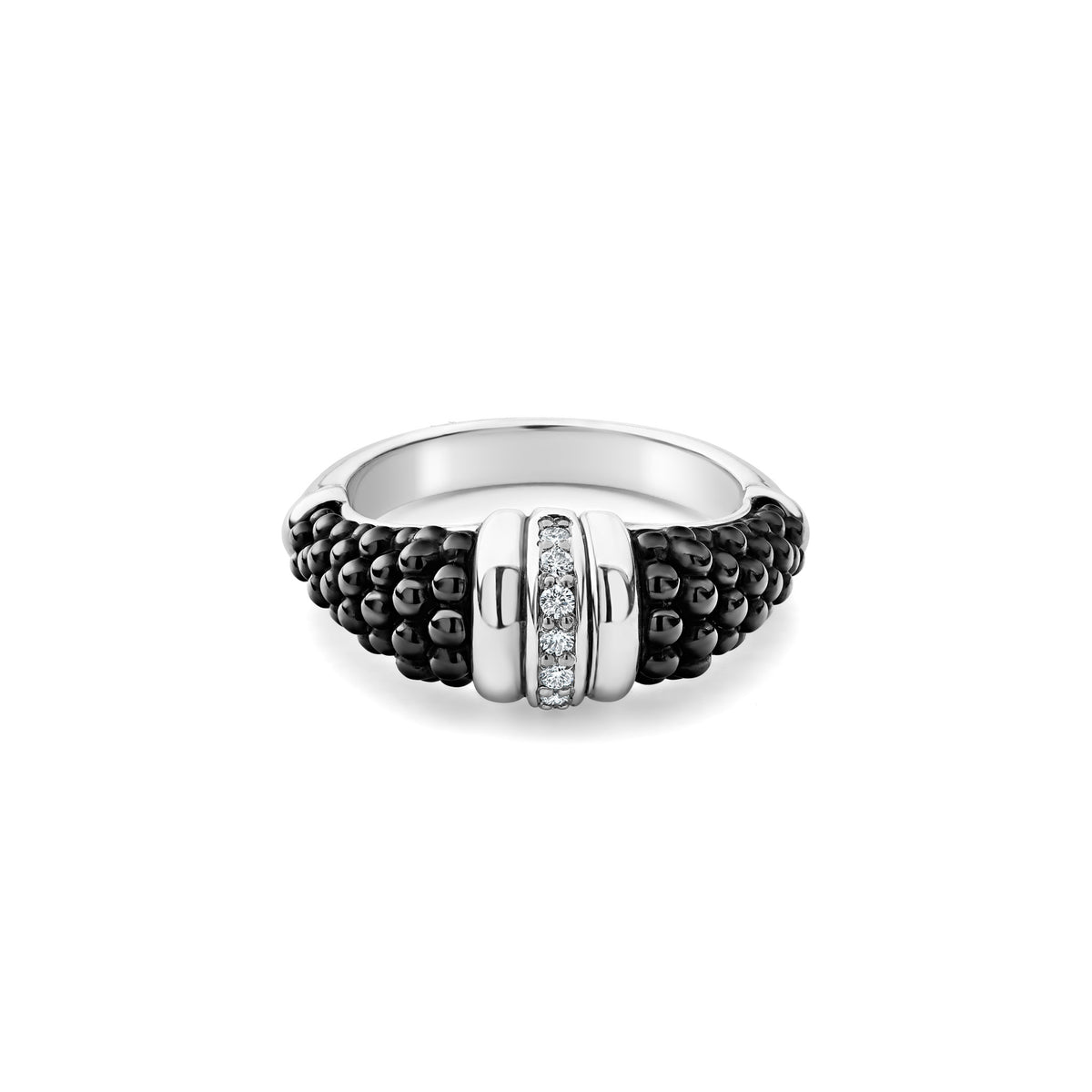 Lagos black store caviar ring