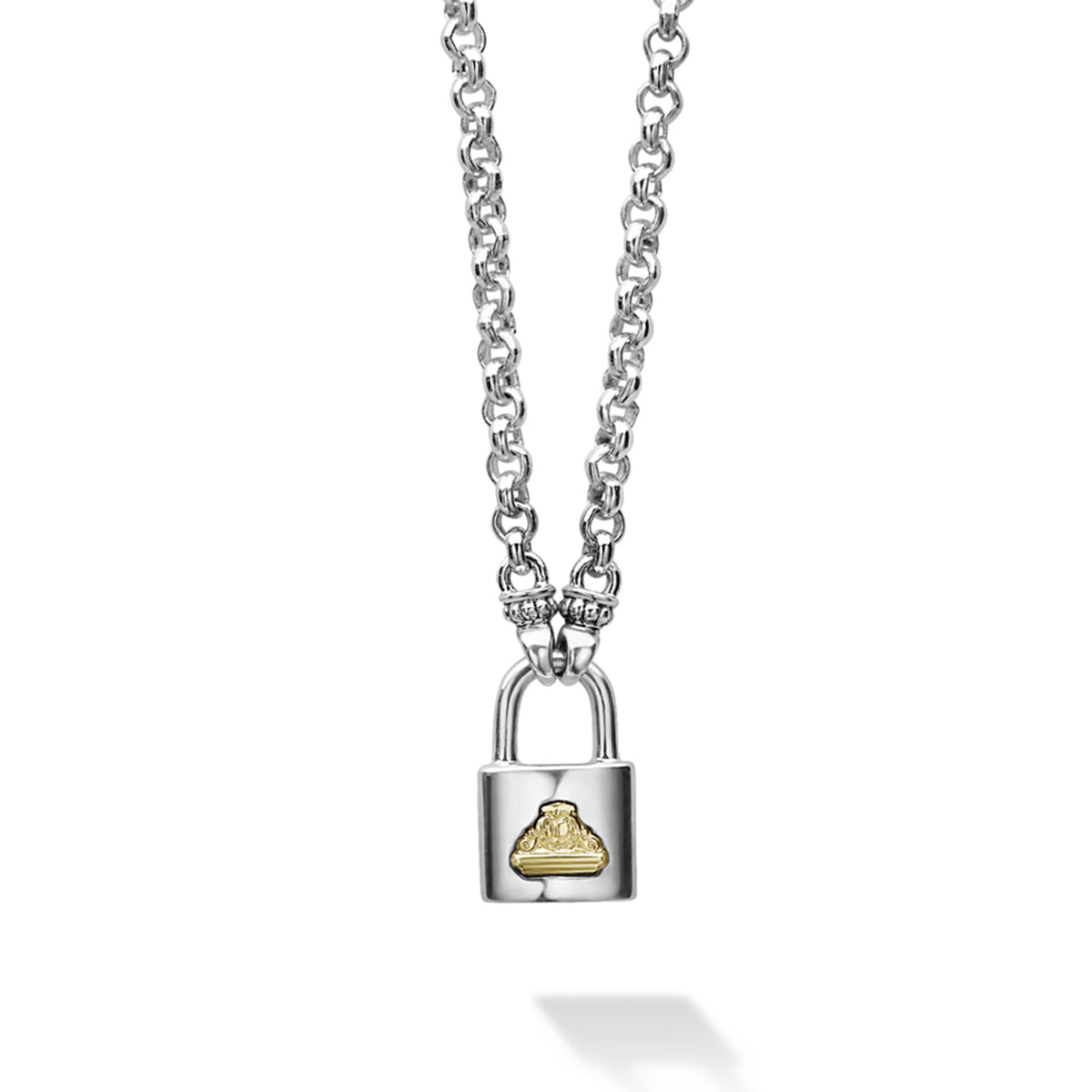 Louis Vuitton Lock Pendant Necklace - Silver, Sterling Silver
