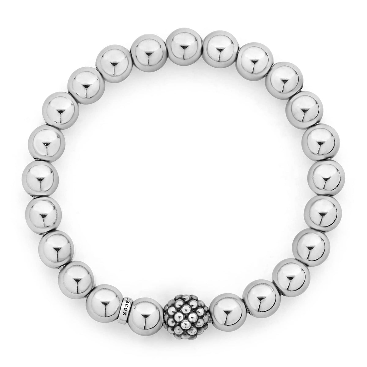 3mm Aged Sterling Silver Beads Bracelet – Kompsós