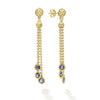 Studio 18K Gold Blue Sapphire Drop Earrings