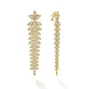 Studio 18K Gold Leaf Diamond Drop Earrings