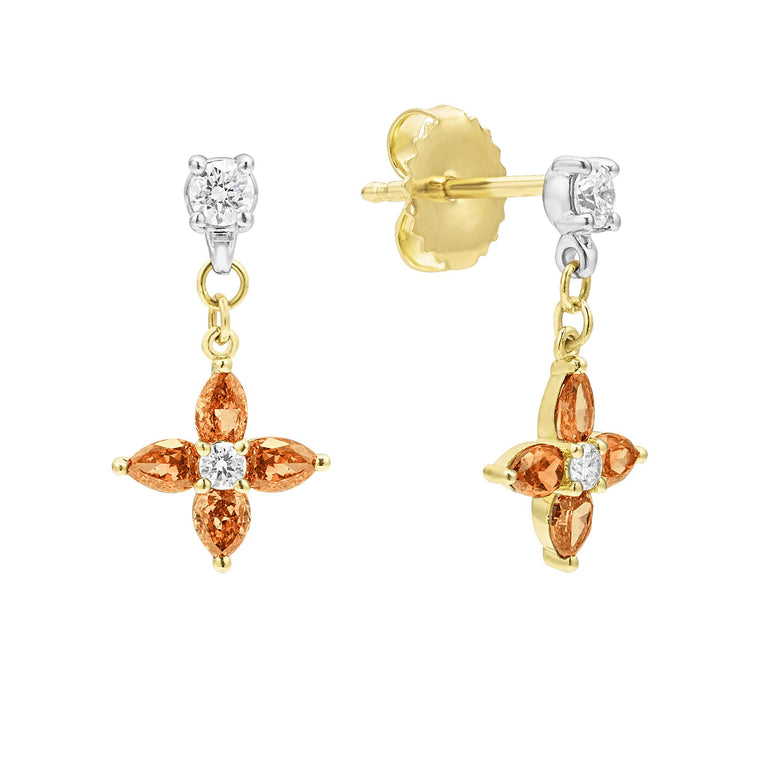 Marquise diamond hot sale drop earrings