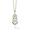 Studio 18K Gold Diamond & Blue Sapphire Chandelier Pendant Necklace