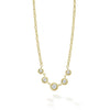 Studio 18K Gold and Diamond Circle Necklace