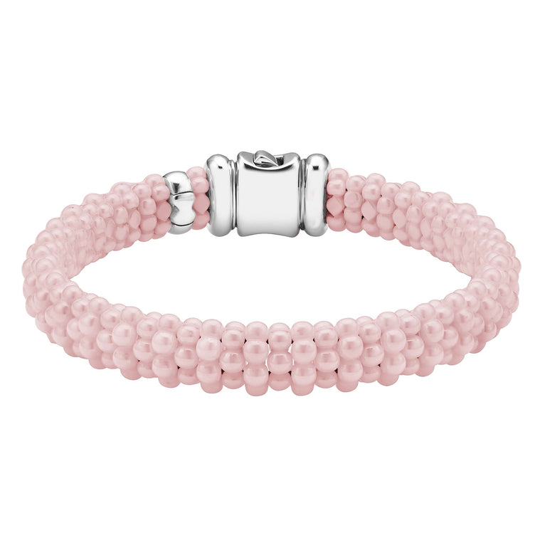  Pink Beaded Bracelet