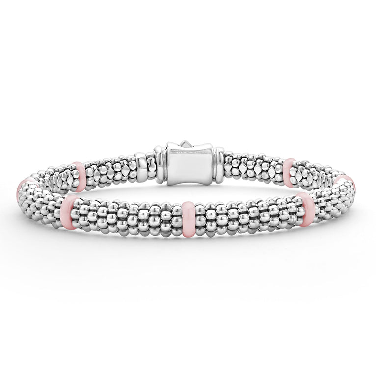 Pink Caviar Ceramic Station Caviar Bracelet | 6mm – LAGOS