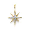 Diamonds and 18k gold Caviar beading creates a star motif for this pendant. LAGOS diamonds are the highest quality natural stones.