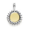 Signature Caviar Two-Tone Sun Charm