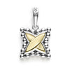 Signature Caviar Two-Tone X Charm