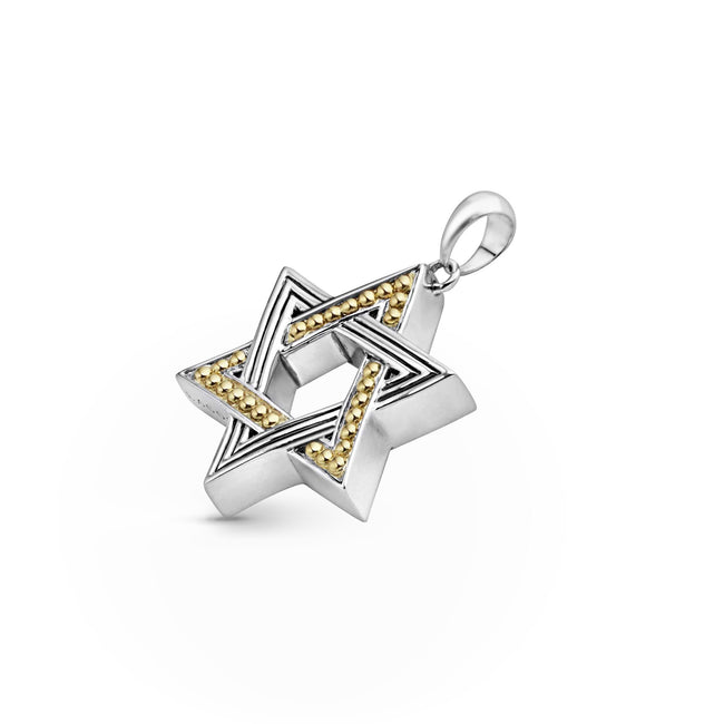 Anthem Two-Tone Star of David Amulet – LAGOS