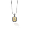 Signature Caviar Octagon Diamond A Initial Charm Necklace