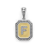 Signature Caviar Octagon Diamond F Initial Charm