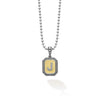 Signature Caviar Octagon Diamond J Initial Charm Necklace