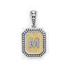 Signature Caviar Octagon Diamond M Initial Charm