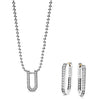 Caviar Spark Linear Diamond Earrings and Necklace Gift Set