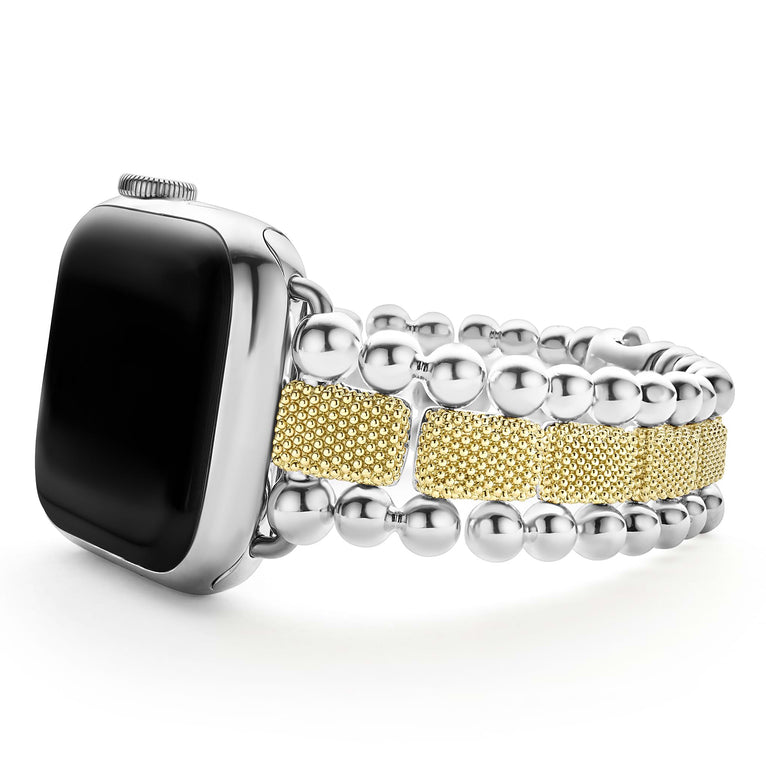 Smart Caviar 18K Gold and Sterling Silver Caviar Beaded Watch