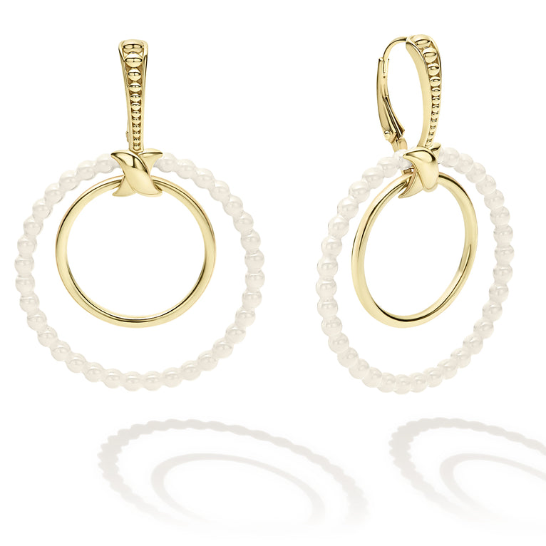 Double circle sale earrings