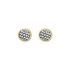 Signature Caviar Two-Tone Caviar Stud Earrings