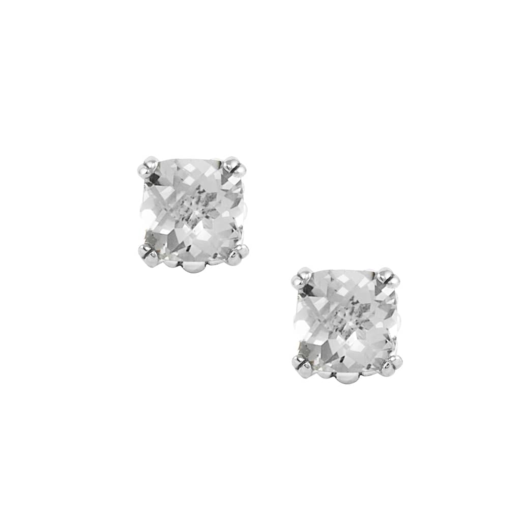 2 carat white topaz deals stud earrings price