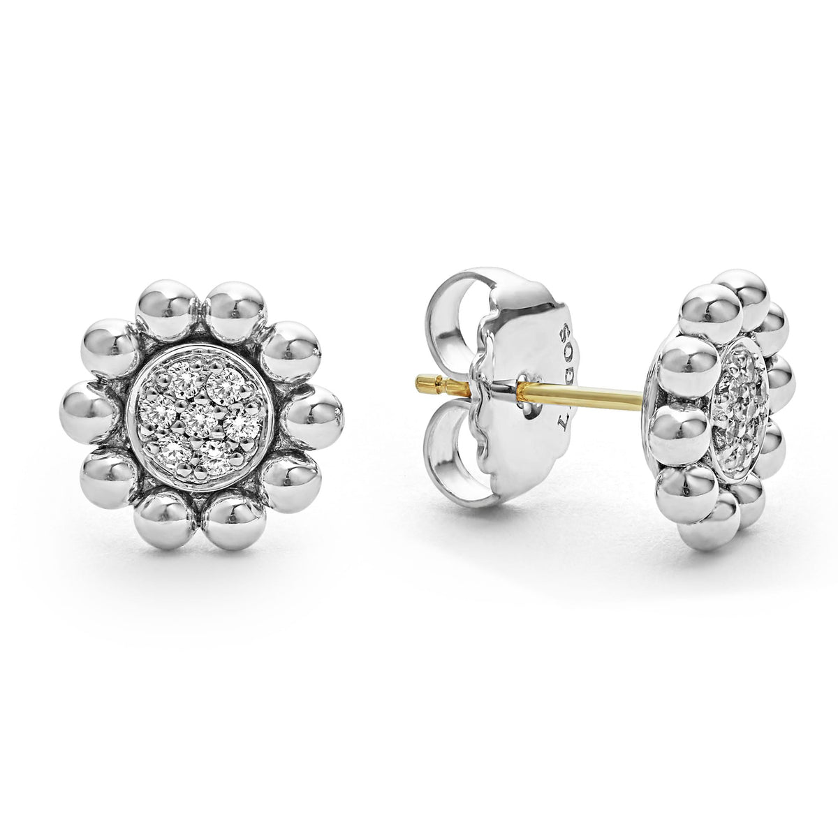 Caviar Spark Diamond Stud Earrings – LAGOS