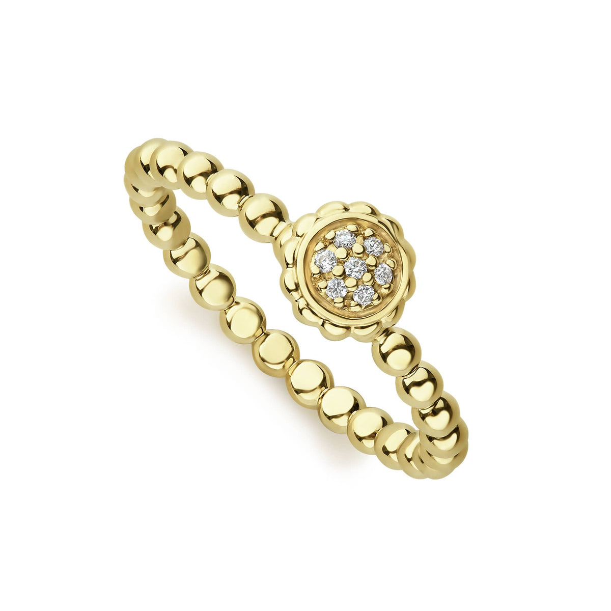 Caviar Gold 18K Gold Caviar Diamond Ring – LAGOS