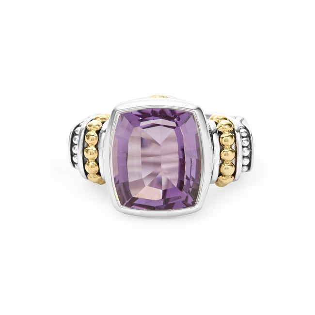 Small Amethyst Statement Ring | Caviar Color | LAGOS Jewelry