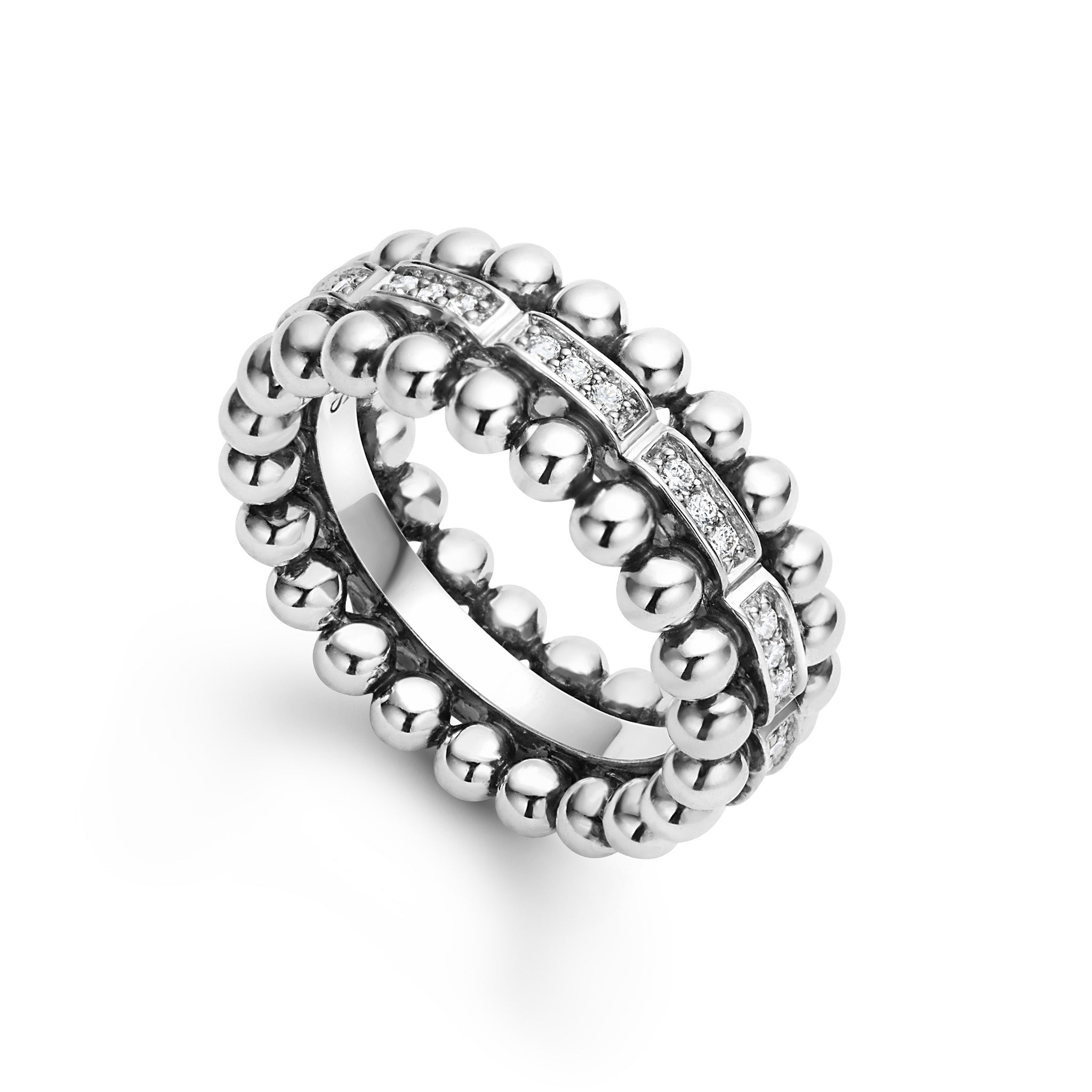 ラゴス レディース リング アクセサリー Sterling Silver Caviar Spark