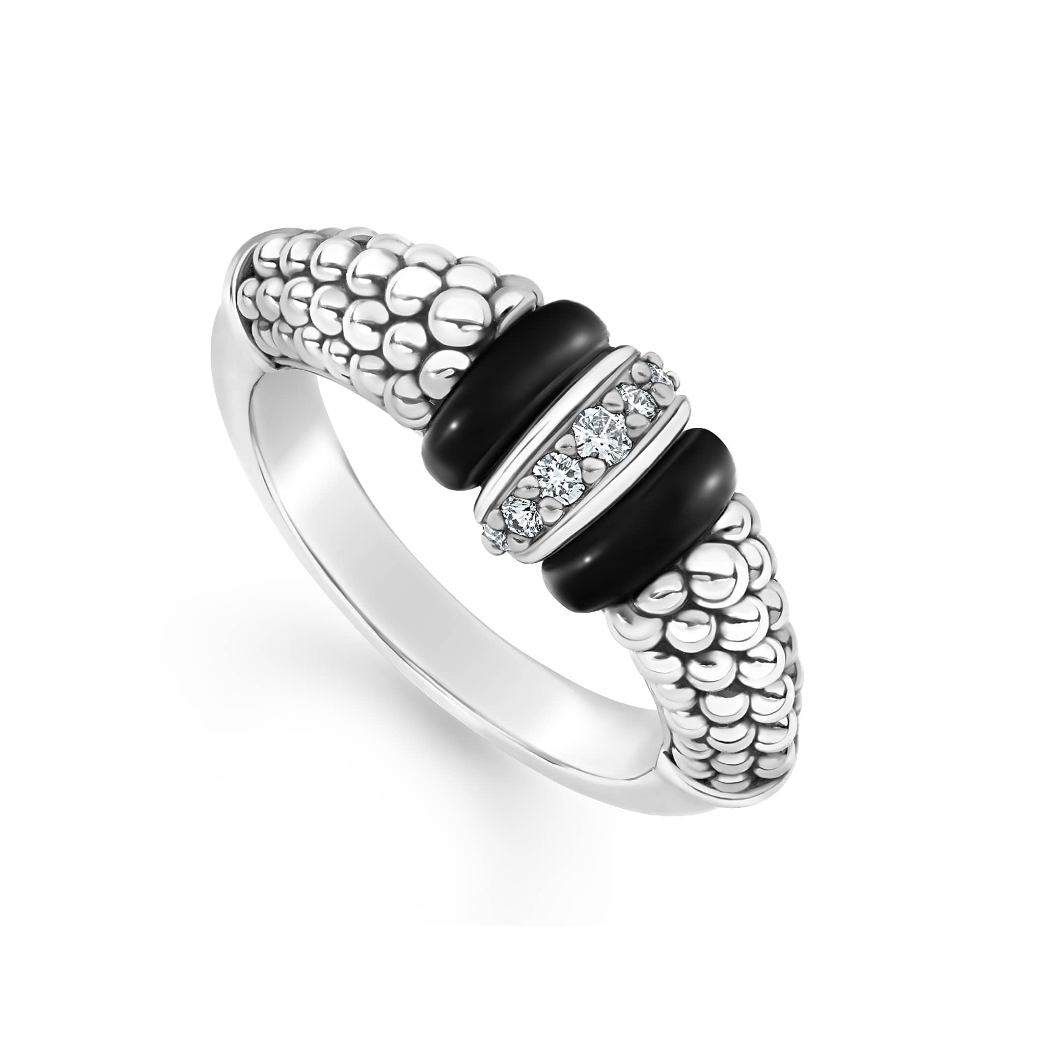 Lagos black store caviar ring