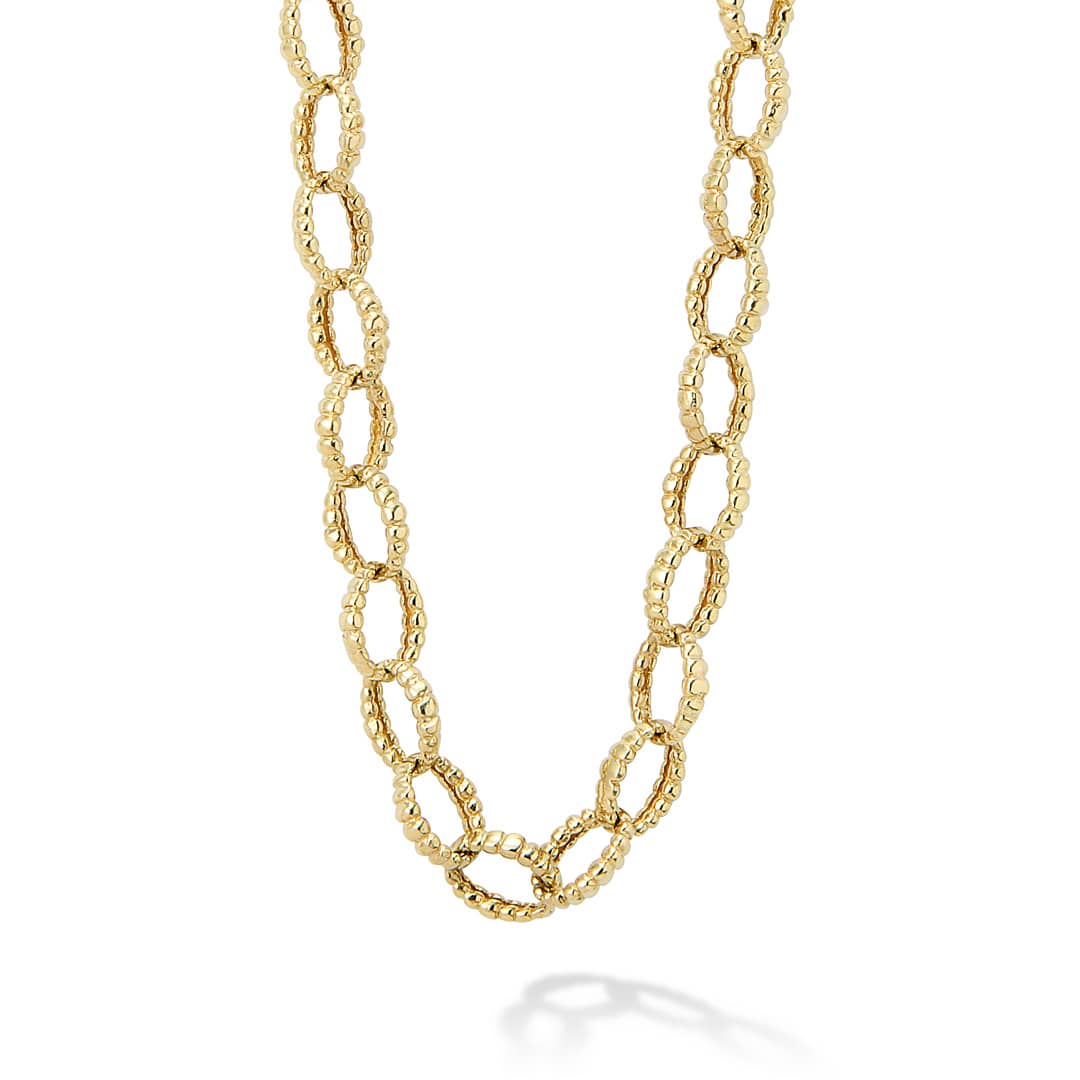 Fluted Necklace | Caviar Gold | LAGOS Jewelry