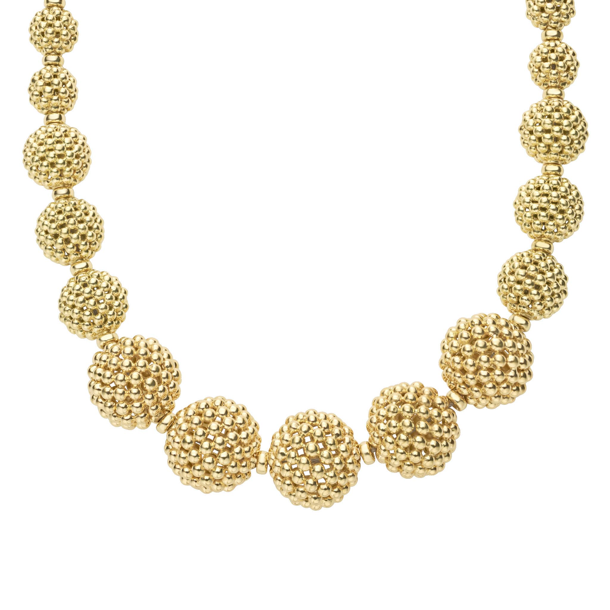 Caviar Gold 18K Gold Caviar Beaded Ball Necklace – LAGOS