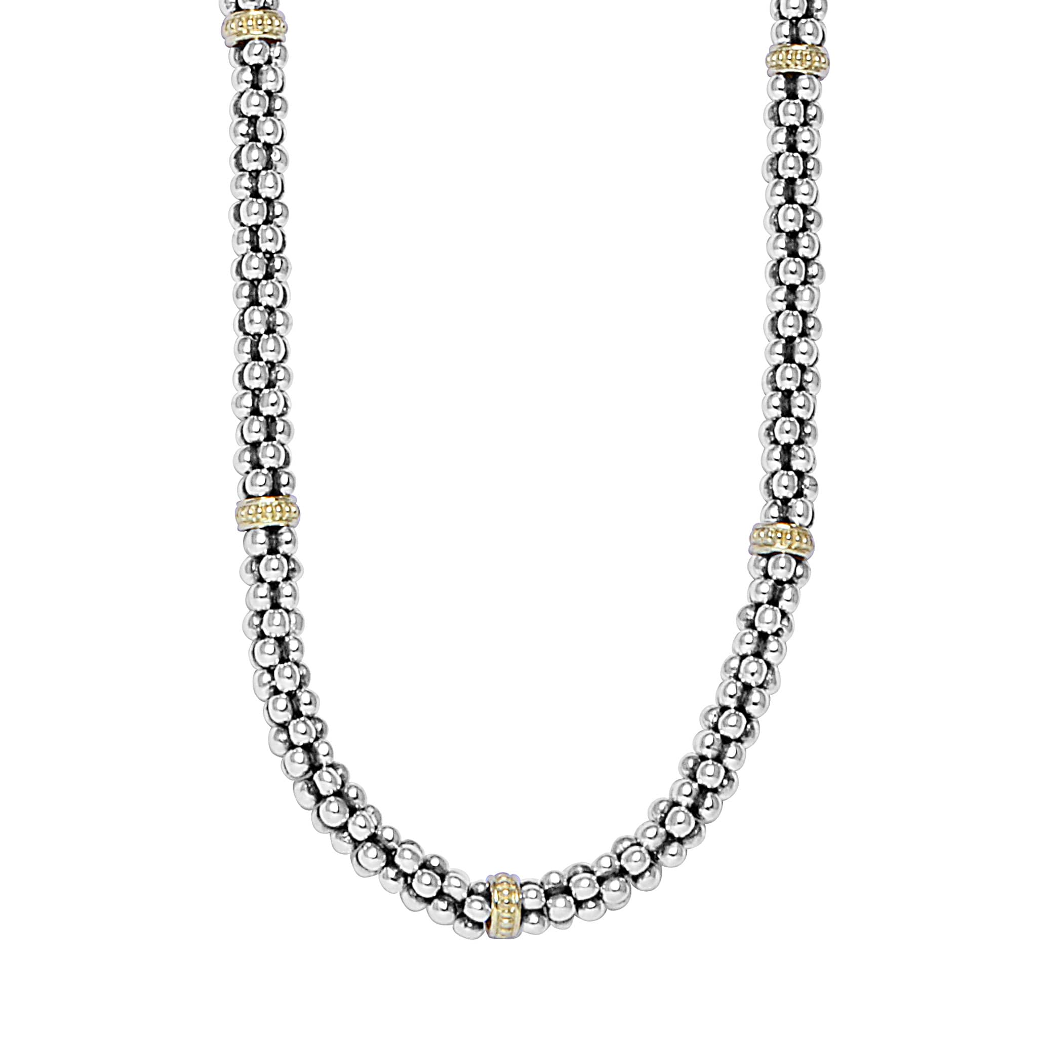 18ct Gold Bead Necklace (653R)