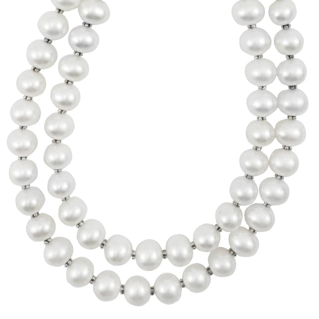 Pearl Double Strand Necklace | Pearl Necklaces – LAGOS