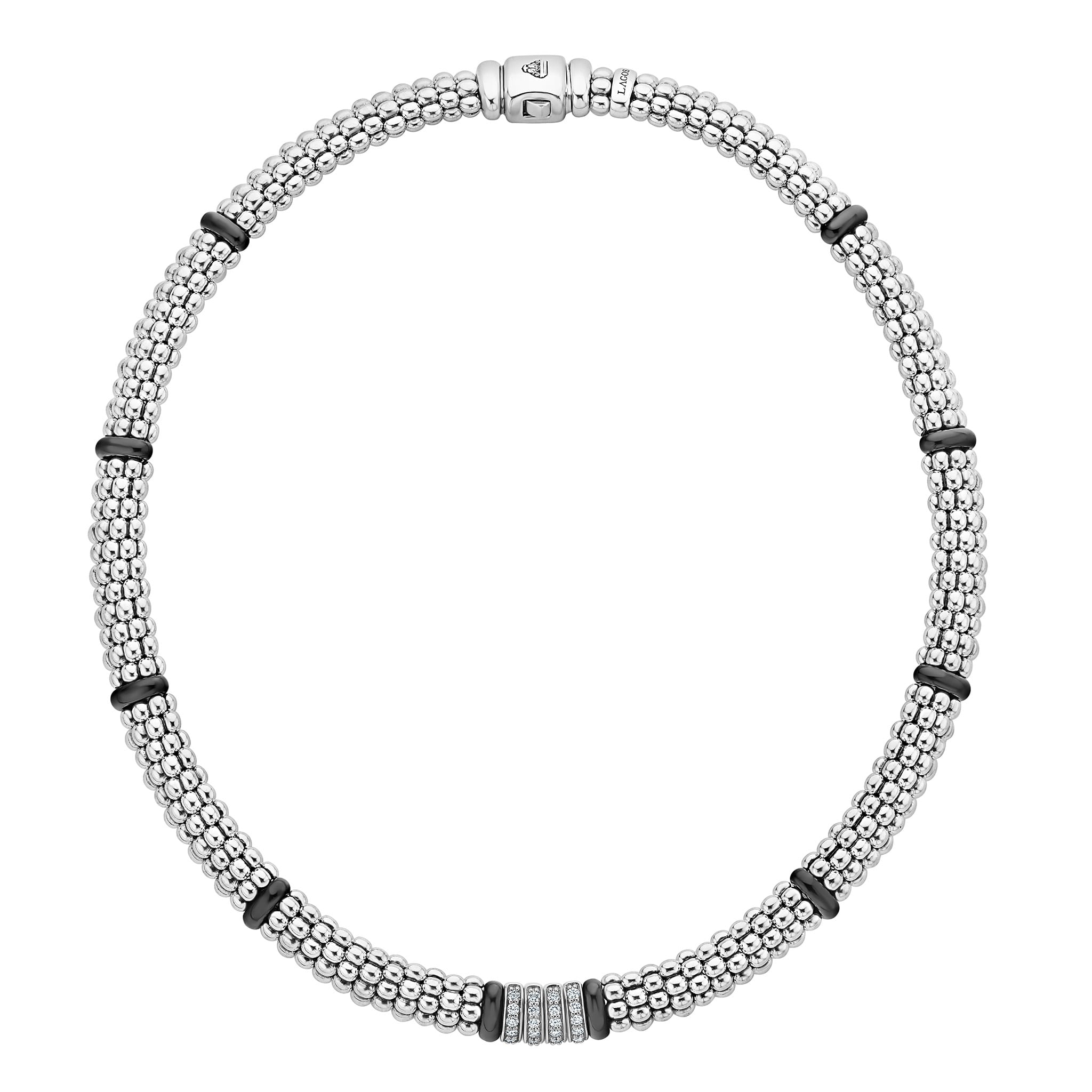 Caviar Lux Diamond Heart Necklace – LAGOS