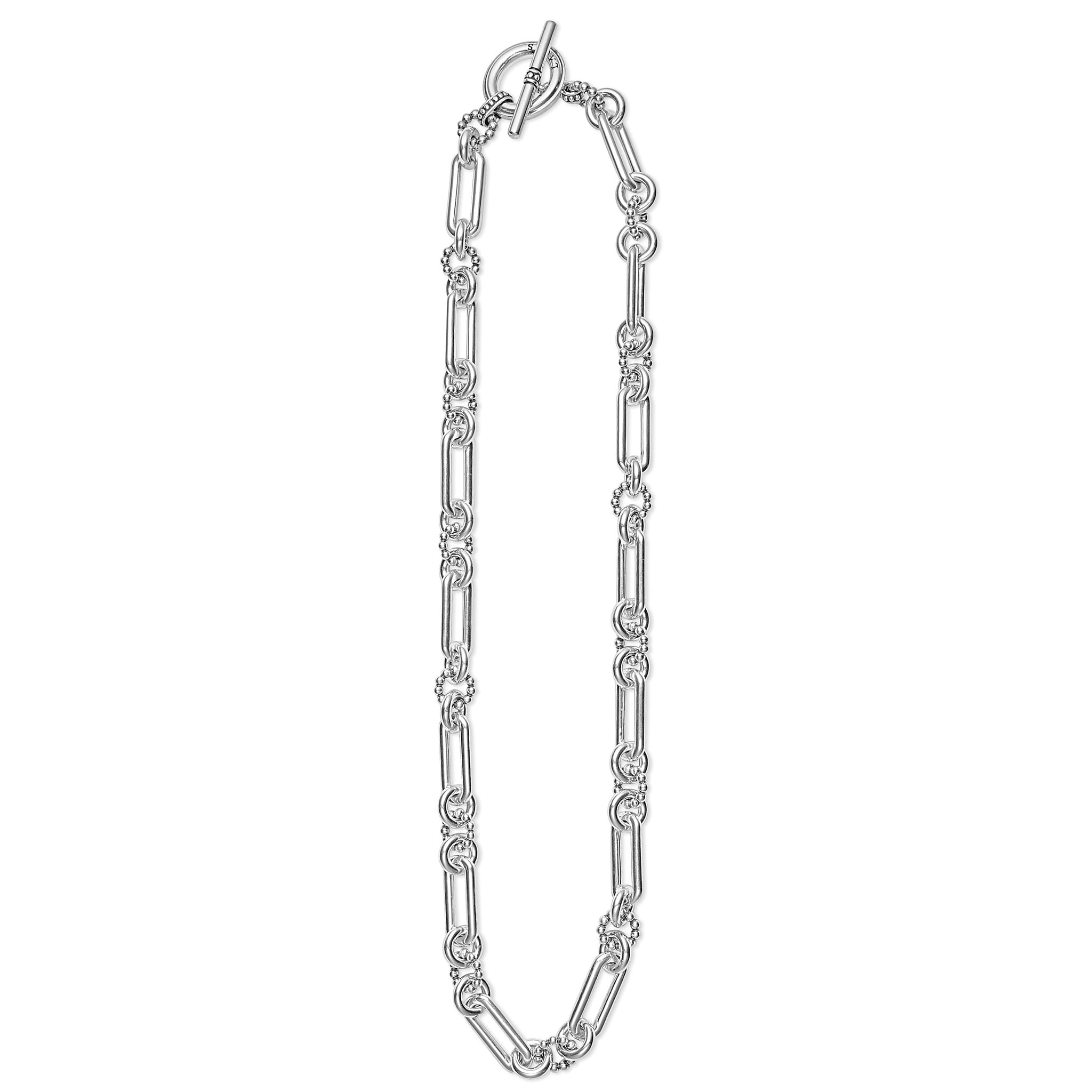 Tiffany Hardwear Elongated Link Pendant in Sterling Silver, Size: 18 in.