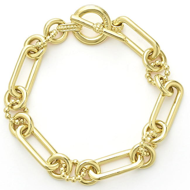 Signature Caviar 18K Gold Link Bracelet – LAGOS