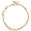 Signature Caviar 18K Gold Beaded Toggle Bracelet