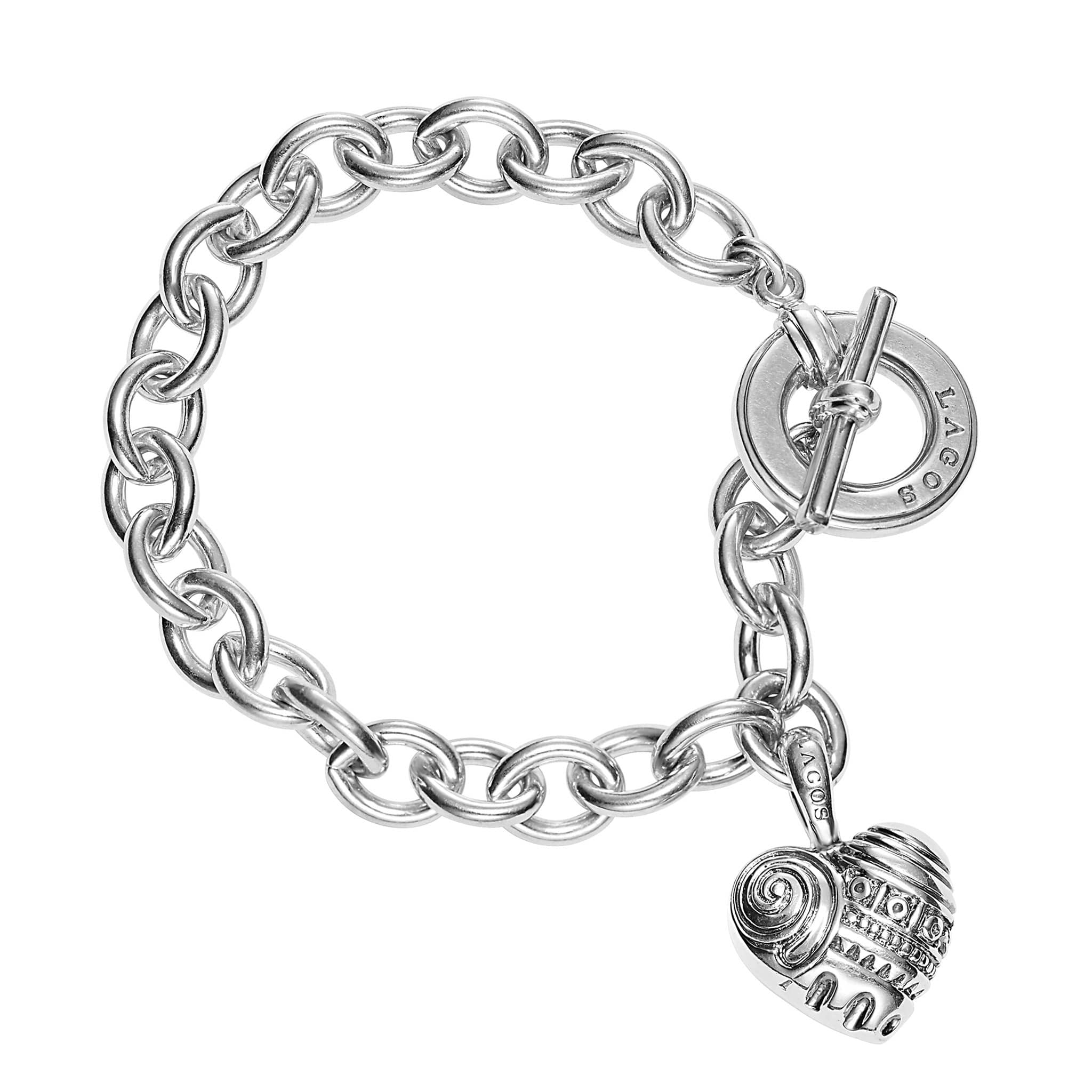 Women 925 Sterling Silver Charm Bracelet Jewelry, Women's, Size: One Size