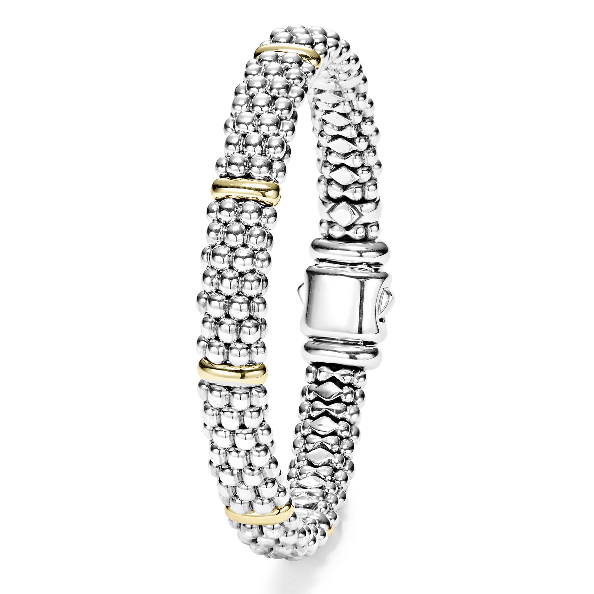 LAGOS Signature Caviar Two Tone Link Bracelet 001-610-06573