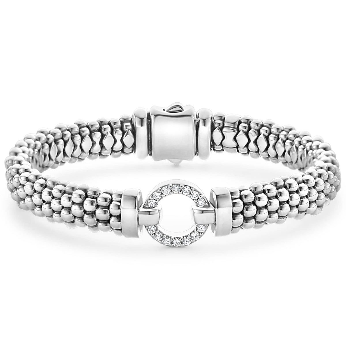 Enso 9mm Diamond Circle Caviar Bracelet | Enso | LAGOS Jewelry