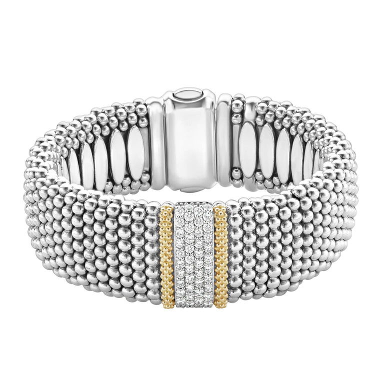 Caviar Lux Diamond Caviar Bracelet 23mm LAGOS