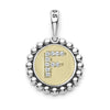 Signature Caviar Diamond F Initial Charm