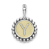 Signature Caviar Diamond Y Initial Charm