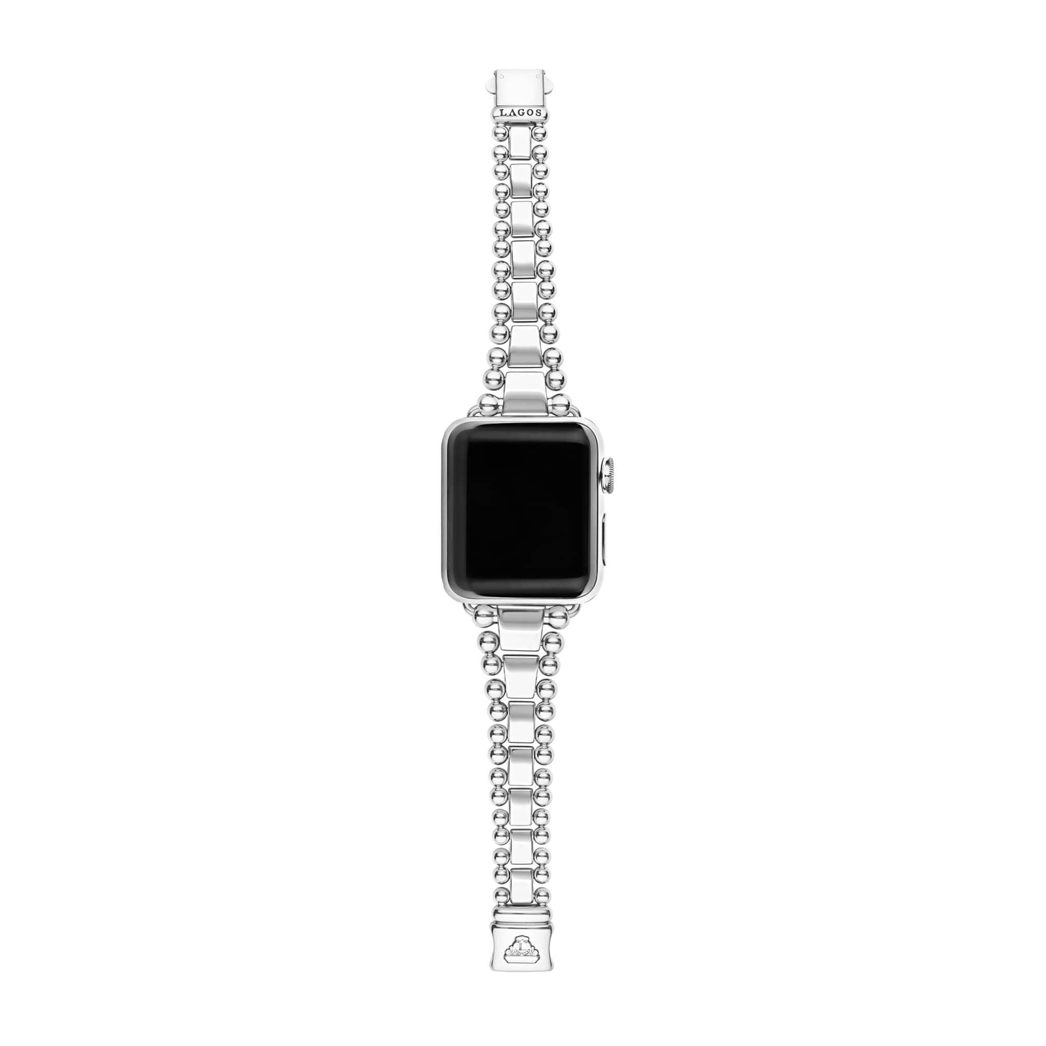 Luna Apple Watch Band in Silver - Wide Large 42-49mm